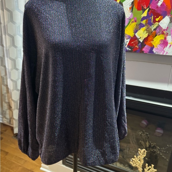 Elegant Black NWOT Women's Top. Top 23” height 24” - Picture 3 of 9